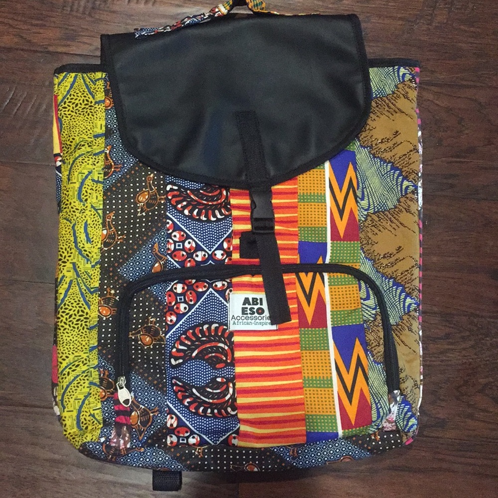 Traditional Multicolored African Backpack